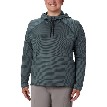 Columbia Ženske Majice S Kapuljačom - Bryce Canyon Plus Size Tamno Prugice | PRVO-70493